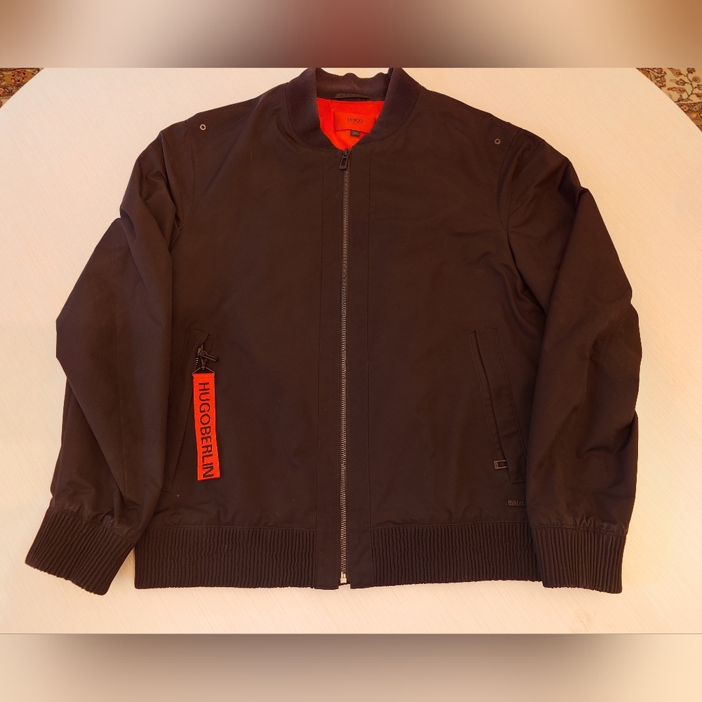 HUGO Boss Men's Black Bomber Jacket